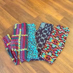 Lularoe set of one size fits all leggings!
